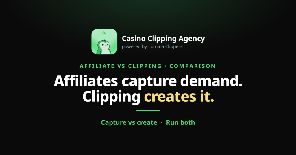 Casino Affiliate Marketing vs Clipping: What Is the Difference?