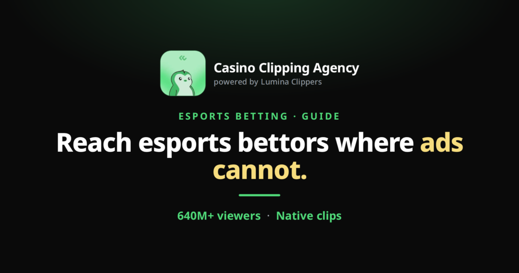 How Do You Market an Esports Betting Brand in 2026?