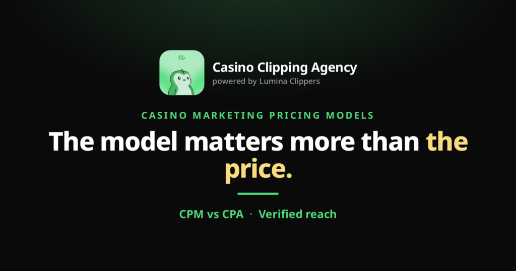 CPM vs CPA vs Flat-Fee: How Casino Marketing Is Priced