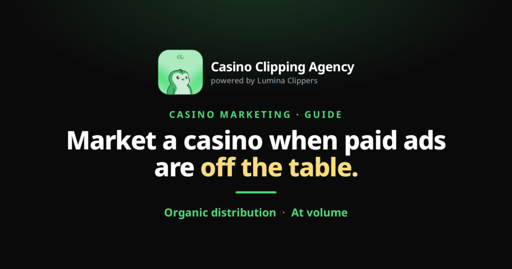 How Do You Market an Online Casino When Paid Ads Are Banned?