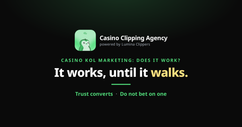 Casino KOL Marketing: Does It Work?