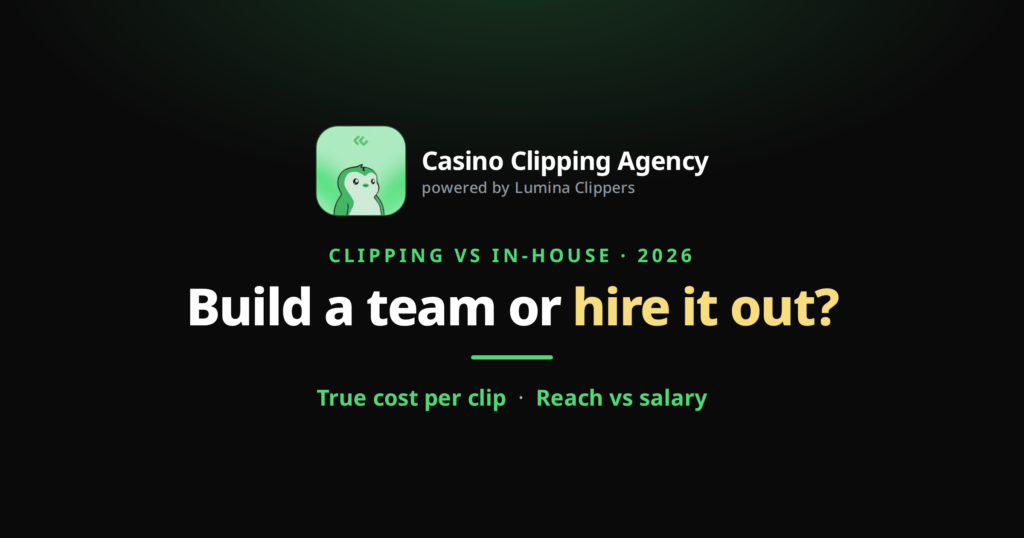 Casino Clipping Agency vs an In-House Team