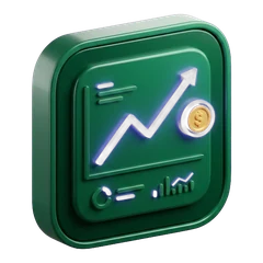 Analytics dashboard tracking FTD 3D icon