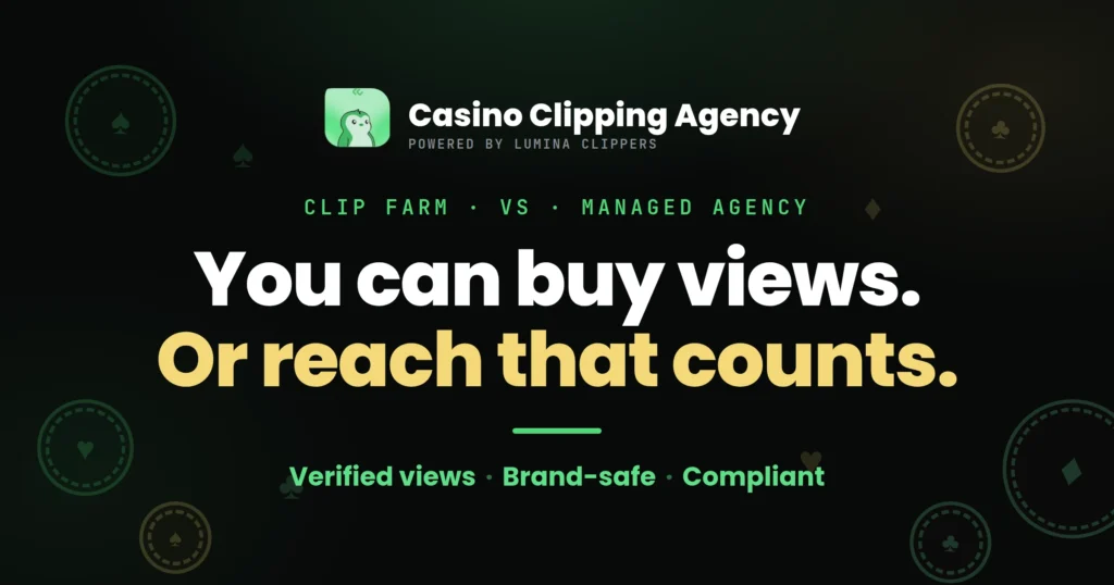 Clip Farm vs a Managed Casino Clipping Agency